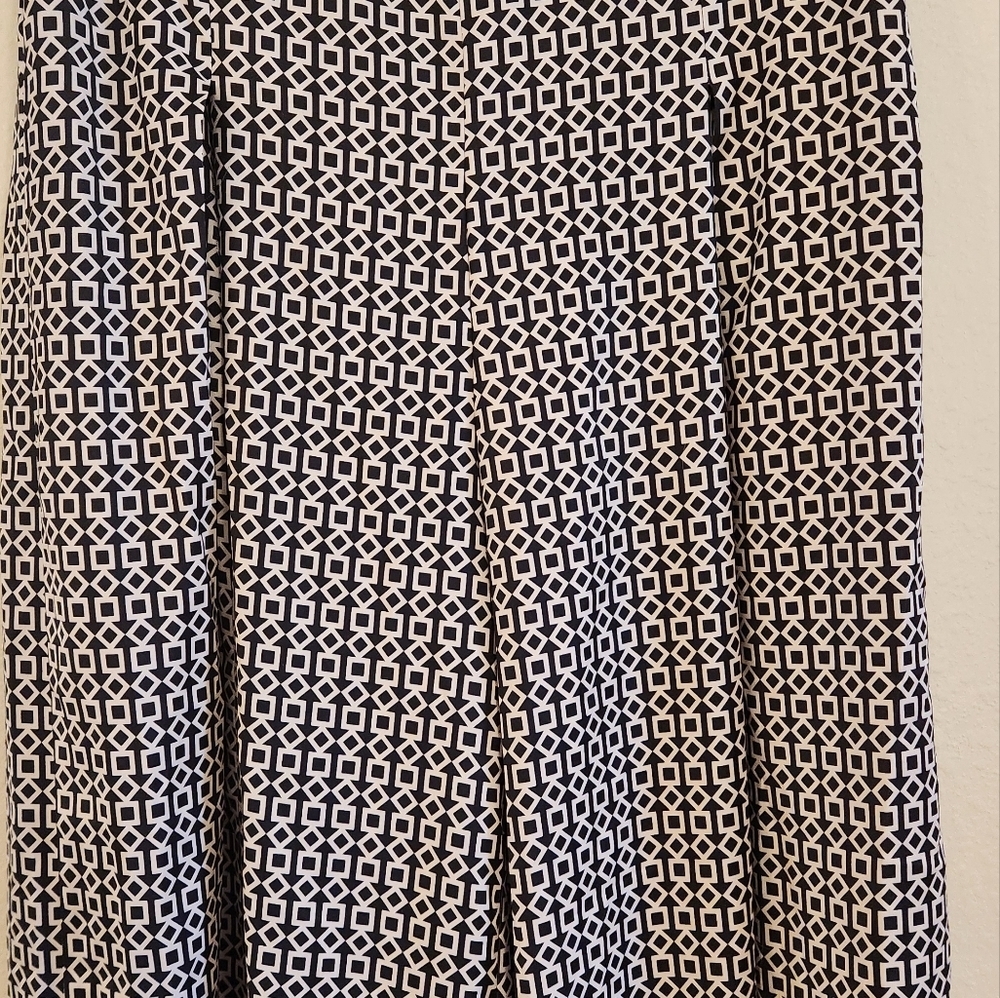 HYFVE Elastic Wide Leg Ribbed High Waist Pull On Pants JUNIORS Size L GEOMETRIC. - Picture 6 of 15